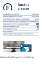 Mobile Screenshot of fundus-crescat.de